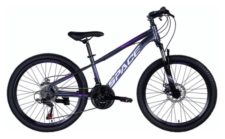 Велосипед ST 26" SPACE SATURN DD FR рама-13" сіро-фіолетовий 2024, OPS-SP-26-069