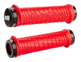 Гріпси ODI Troy Lee Designs Signature MTB Lock-On Bonus Pack червоні з чорними замками
