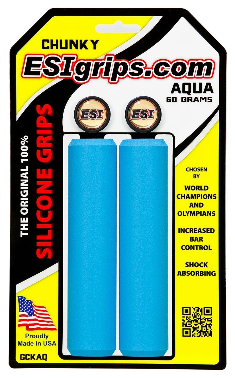 Грипсы ESI Chunky Aqua (голубые), OBOD_GCKAQ