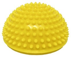 Полусфера массажная киндербол EasyFit 16 см мягкая желтая