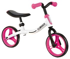 Беговел GLOBBER GO BIKE, белый-розовый
