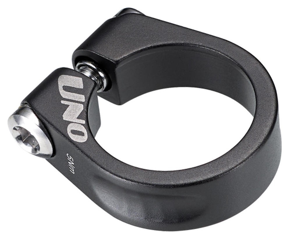 Хомут під/сід 31.8мм під шестигранник Kalloy "UNO" SC-203 чорний (ED), QRX-008