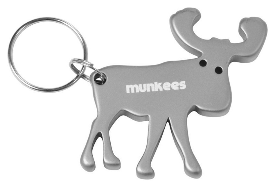 Munkees 3473 брелок-открывалка Moose grey, 3473-GY