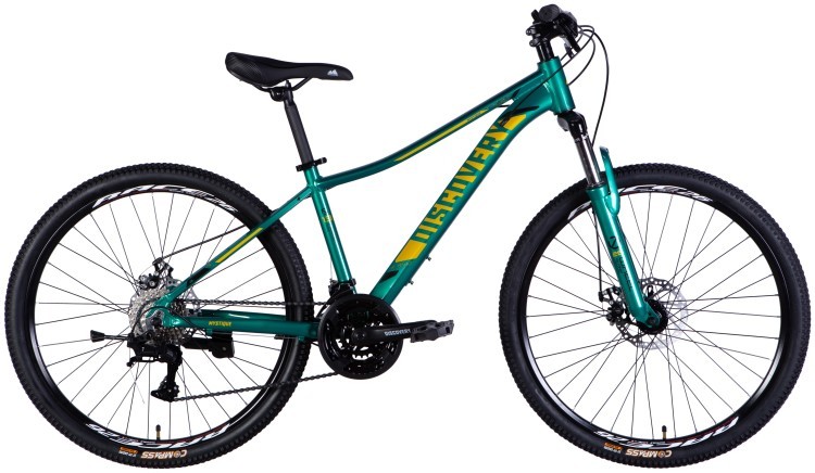 Велосипед AL 26" Discovery MYSTIQUE DD CS рама-15" зелений 2025, OPS-DIS-26-626
