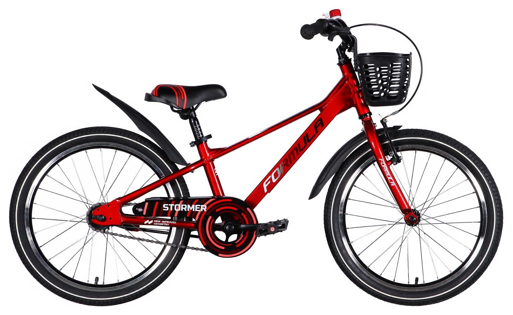 Велосипед AL 20" Formula Kid STORMER BH рама-10" красный 2026, OPS-FRK-20-246