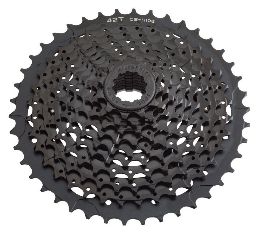 Касета для велосипеда MicroSHIFT XLE 10SPD 11-42T Black (CS-H103 11-42), RCH_19834