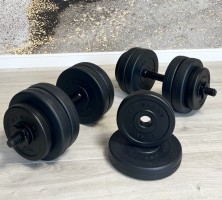 Дві гантелі по 20 кг Еспандер в подарунок від RN-Sport