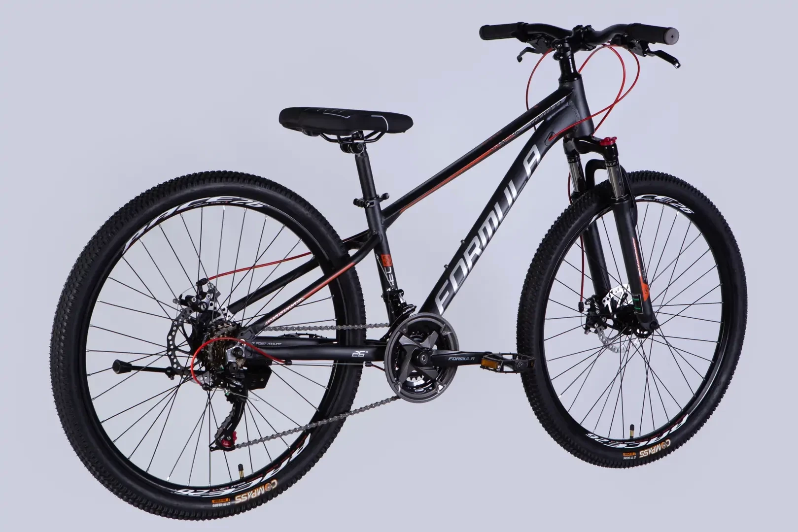 Велосипед уцененный AL 26" Formula MOTION DD FR рама-13" темно-серый 2026, STK-FR-26-536