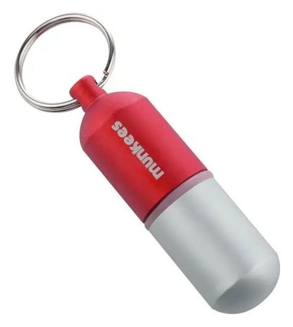 Munkees 3626 брелок Waterproof Capsule Medium red, 3626-RD