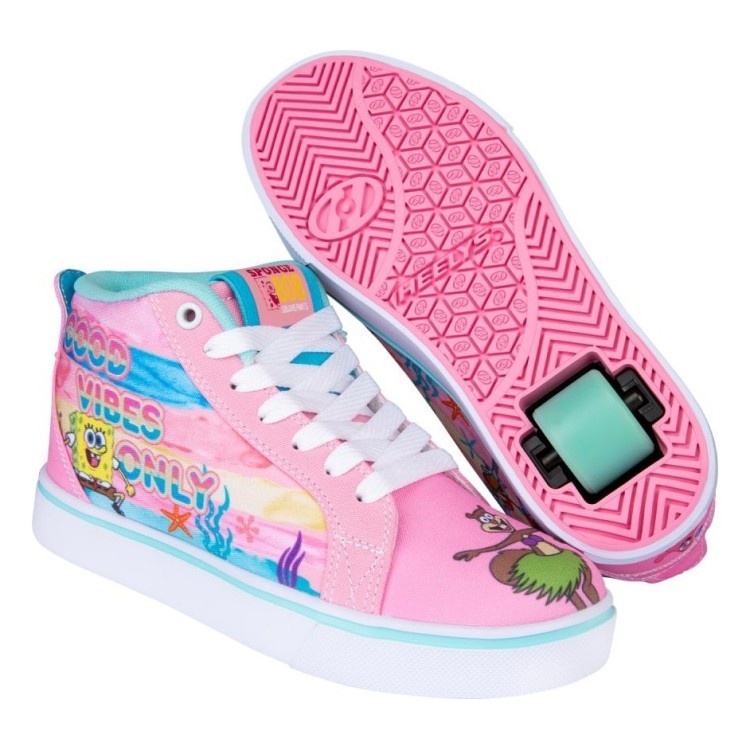 Роликові кросівки Heelys X SpongeBob Racer 20 MID HES10493 Powder Pink Aqua, 4627661