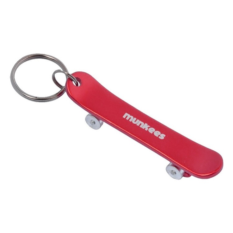 Munkees 3425 брелок-відкривачка Skateboard S red, 3425-RD