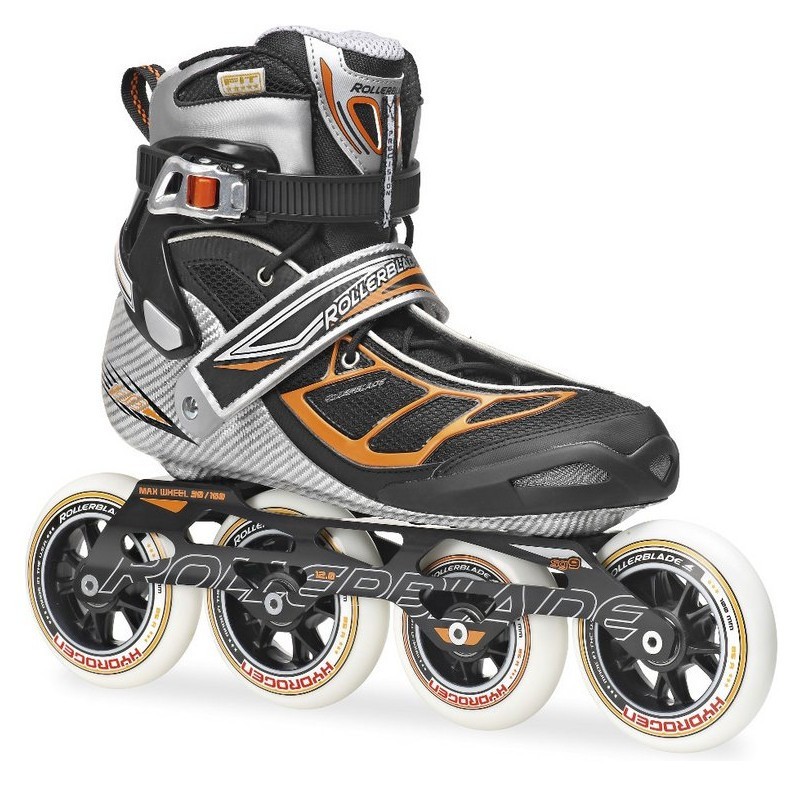 Роликові коньки для дорослих Rollerblade TEMPEST 100 M 42 (9US) 270мм Silver/orange (07301800 955), RCH_10895