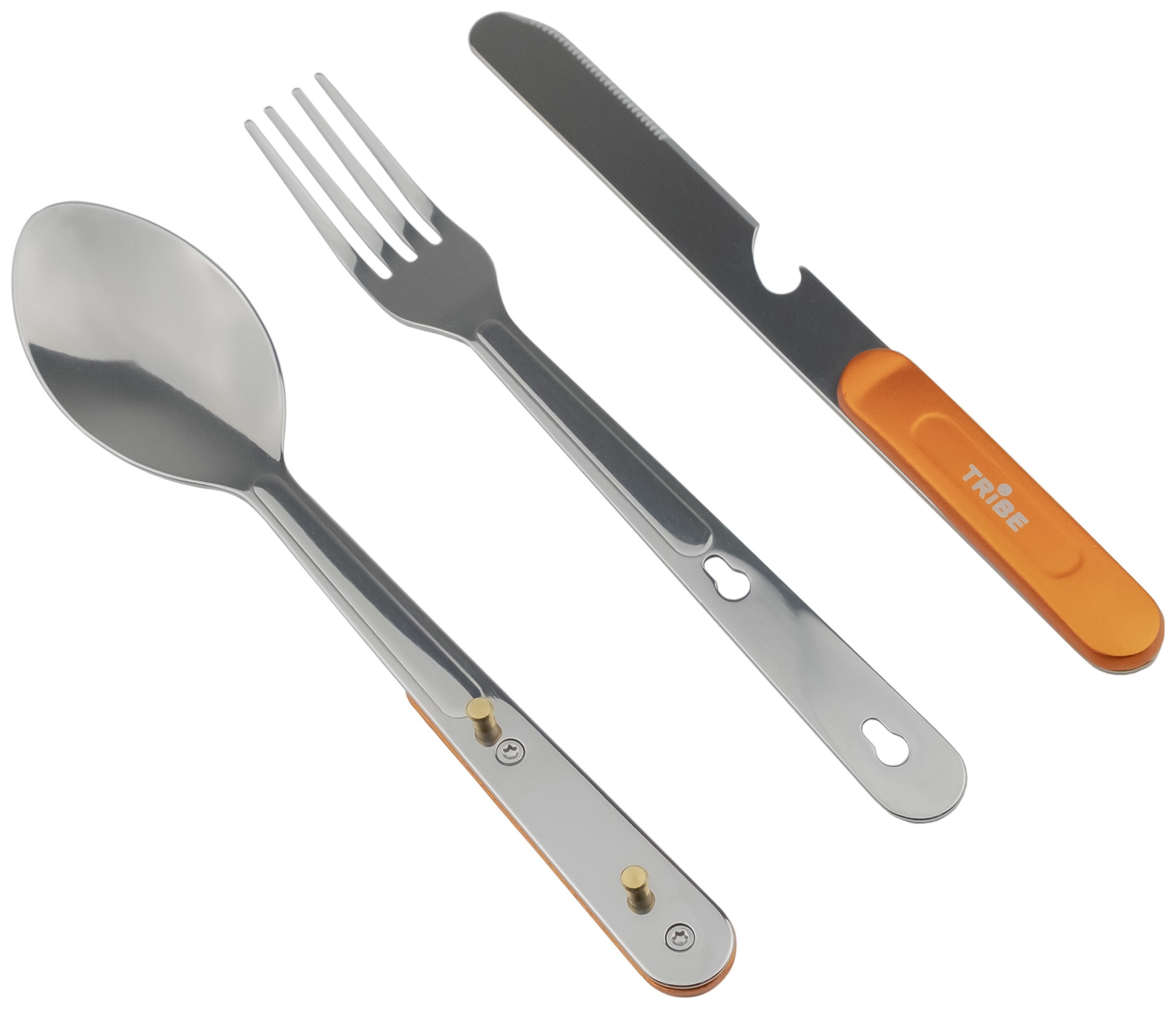 Набір столових приборів Tribe Camp Set сталевий T-FC-0036-metal, T-FC-0036-metal