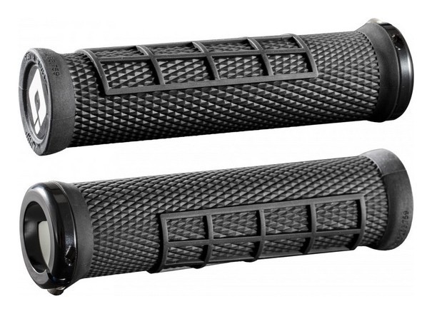 Гріпси ODI Elite Flow, V2.1 Lock On, Black/Black w/Black Clamp (чорні з чорними замками), OBOD_D33EFB-B