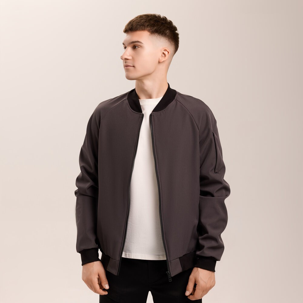 Бомбер Pobedov Thunder Темно-серый M OWbb3 167Mdge, POB_00000009221