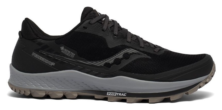 Кросівки чоловічі для бігу Saucony PEREGRINE 11 GTX M 44 (10.0US) Black/gravel (20643-45s), RCH_13211