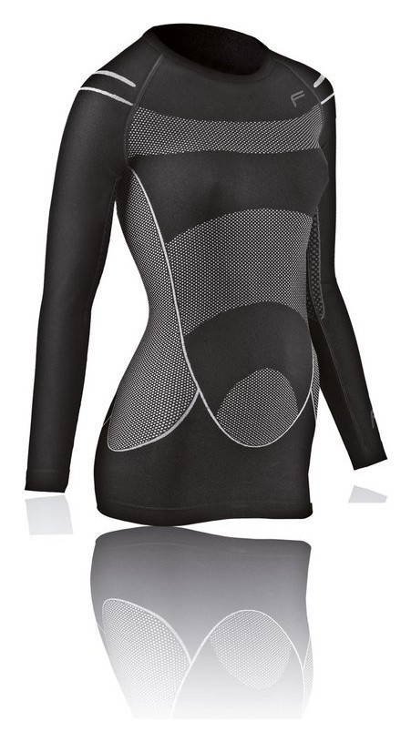 Термобілизна для дорослих: жіноча кофта Fuse MEGALIGHT 140 LONGSHIRT WOMAN M Black, RCH_12231