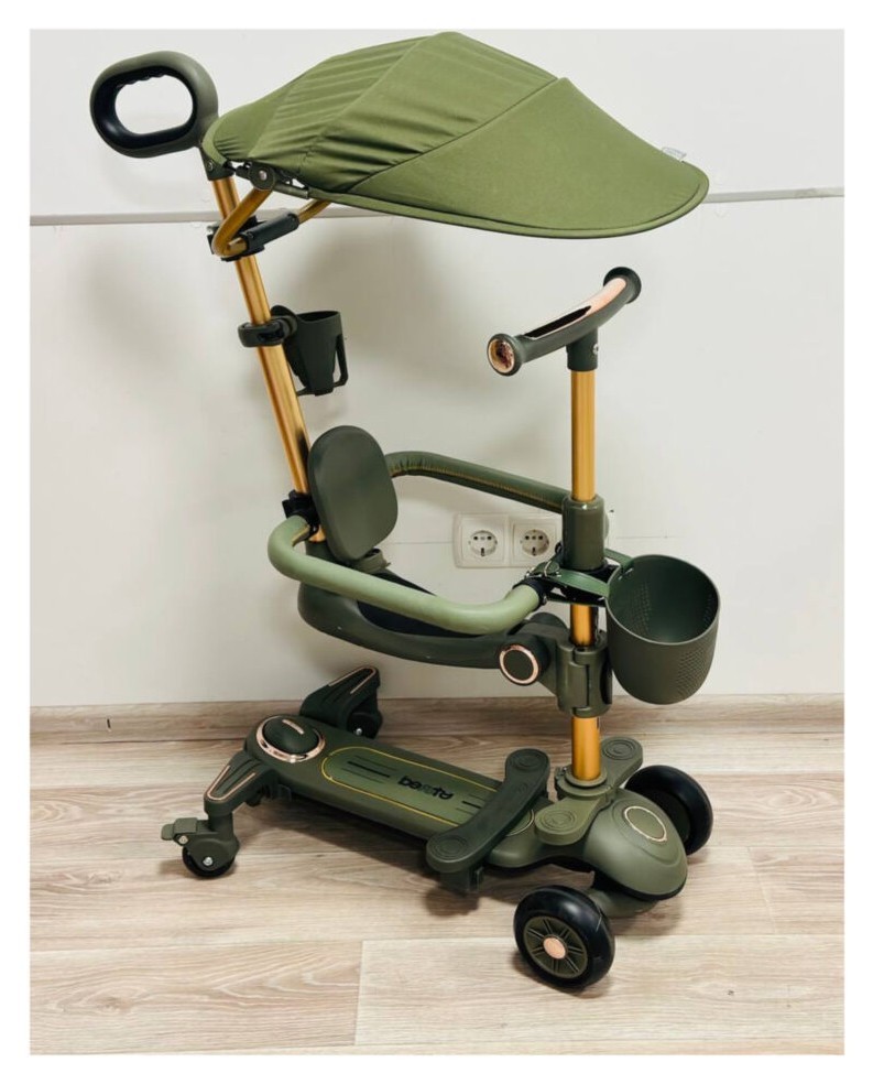 Детский самокат 4in1 8028 olive (Оливковый), MRTN_3065