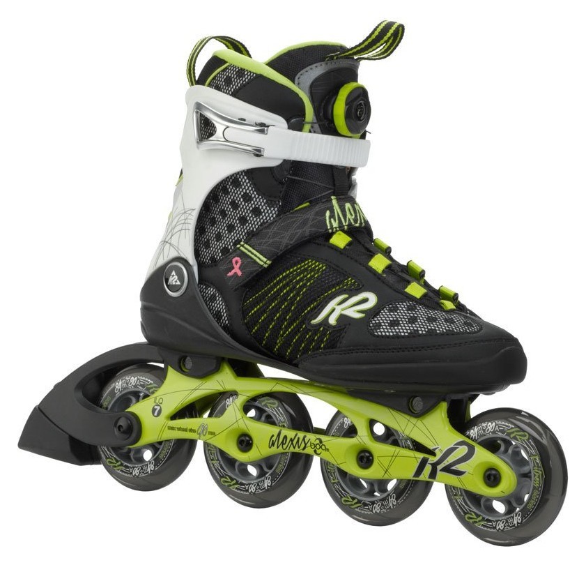 Роликові коньки для дорослих K2 ALEXIS BOA W 39.5 (8.5US) 255мм Black/green/white (3050100), RCH_22512