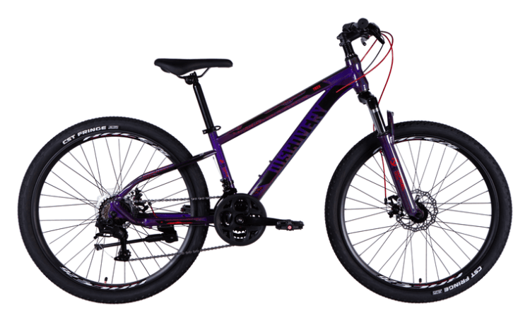 Велосипед ST 26" Discovery TREK DD FR рама-13" фиолетовый 2025, OPS-SP-26-051