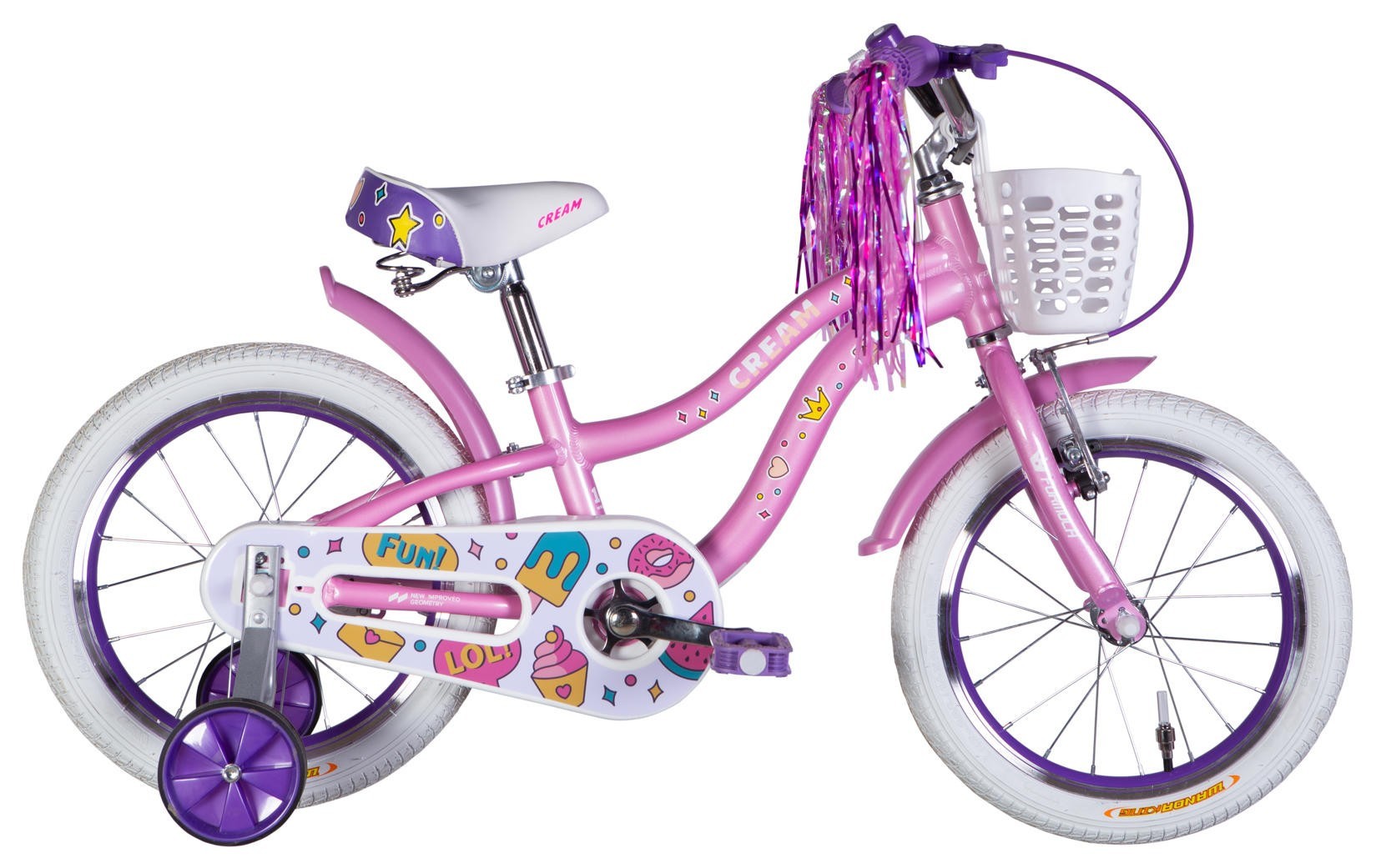 Велосипед AL 16" Formula Kid CREAM BH рама-8,5" сиреневый 2026, OPS-FRK-16-251