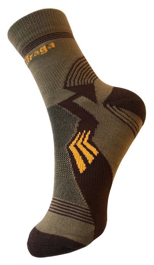 Носки для туризма Saxifraga FOOTER 43-46 Brown/grey (SOSK21U1U), RCH_19148