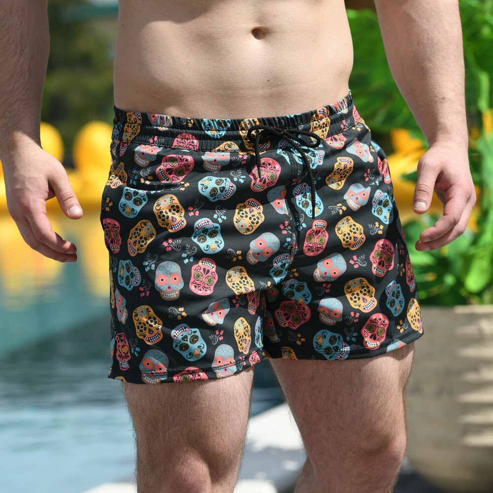 Плавальні шорти чоловічі Pobedov Pool day Kolorovi cherepy, POB_00000004366