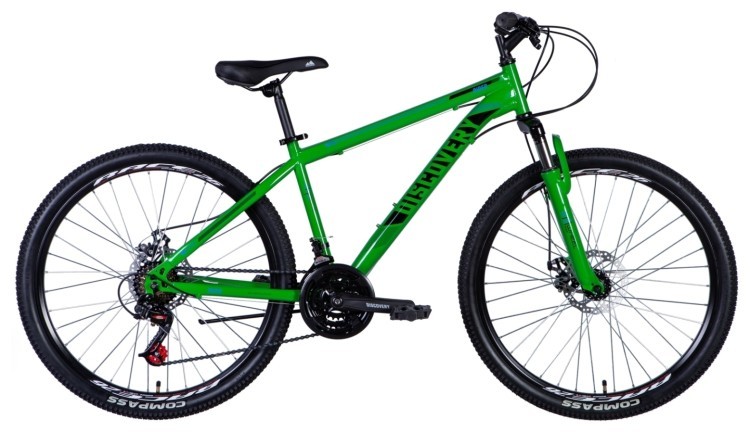 Велосипед ST 26" Discovery RIDER AM DD рама- " 2024 (зеленый), OPS-DIS-26-603