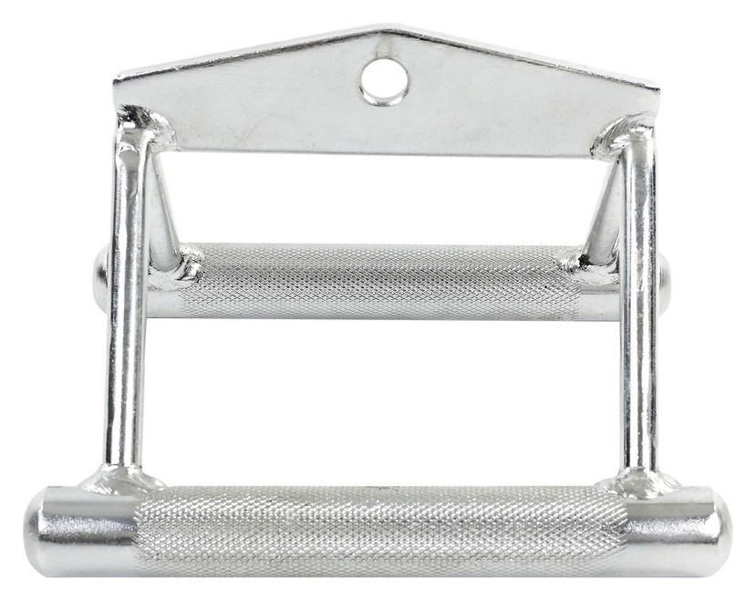 Ручка для нижньої тяги подвійна EasyFit хромована, EFIT_EF-8099