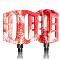 Педали Demolition Trooper Plastic, бело-красные