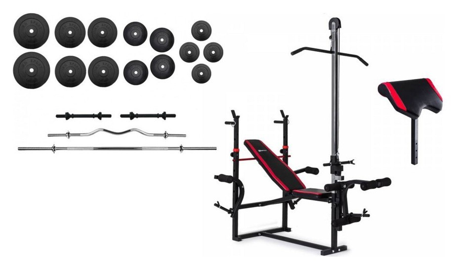 Лава для жима с тягой, 4 грифа, 100 кг блинов RN-Sport, RNS_ES1070_100
