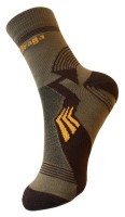Носки для туризму Saxifraga FOOTER 39-42 Brown/grey (SOSK21U1U)