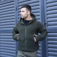 Чоловіча толстовка флісова на блискавці Pobedov Explorer хакі