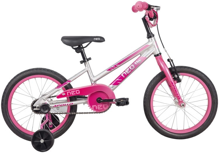 Велосипед 16" Apollo NEO girls Brushed Alloy /Pink /Dark Pink Fade, SKD-78-42