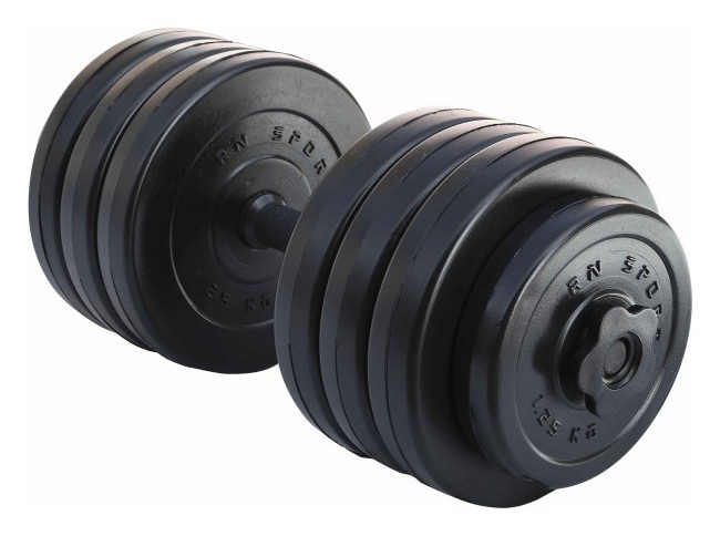 Гантель разборный с пластиковым покрытием RN-Sport Long 18 кг., RNS_long_18