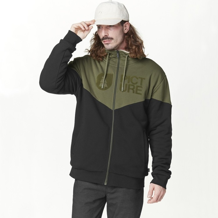 Picture Organic толстовка Basement Plush Hoody tobacco black S, MSW360G-S