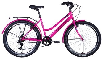 Велосипед ST 26" Discovery PRESTIGE WOMAN Vbr FR рама-17" рожевий 2024 крила, крило пер., крило зад., підніжка