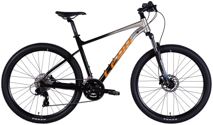 Велосипед AL 27,5" Leon XC 100 HDD рама-19" срiблястий з чорним 2025, OPS-LN-27,5-049