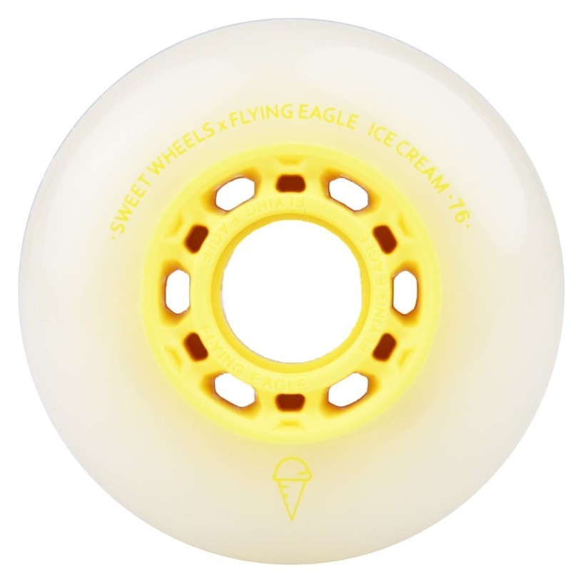 Колеса для роликів Flying Eagle Ice Cream 85A 4 шт жовті, ROL_12015_2