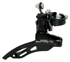 Перемикач перед. верхній хомут н/тяга  max-42T под трубу 31,8мм чорний SHIMANO FD-TZ500