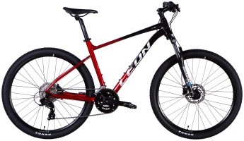 Велосипед AL 27,5" Leon XC 100 HDD рама-19" чорний з червоним 2025