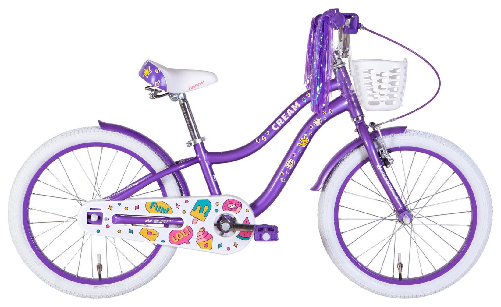 Велосипед AL 20" Formula Kid CREAM BH рама-10" фиолетовый 2026, OPS-FRK-20-250