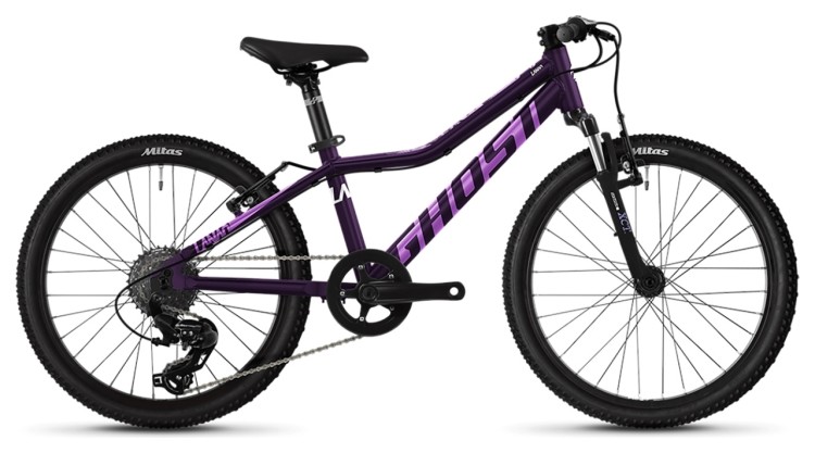 Велосипед Ghost Lanao 20" AL W, фиолетовый, 2021, 74LA1000
