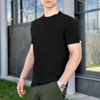 Мужская футболка хлопчатобумажная Pobedov Peremoga черная