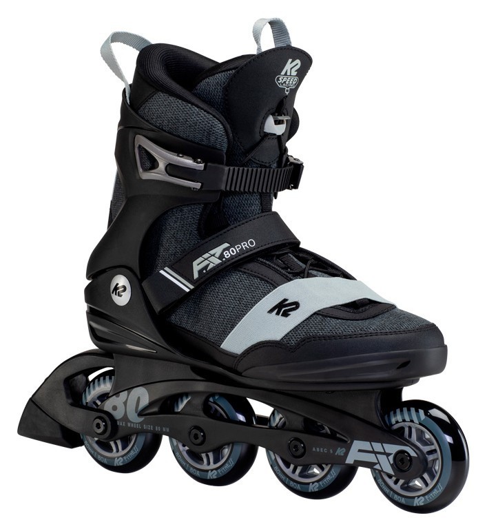 Роликові коньки для дорослих K2 F.I.T. 80 PRO M 39.50 (7.0US) 250мм Black/dark grey (30F0143.1.1), RCH_19358