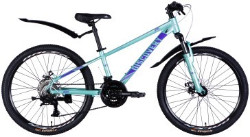 Велосипед AL 24" Discovery QUBE DD CS рама-11,5" свiтло-бiрюзовий 2025