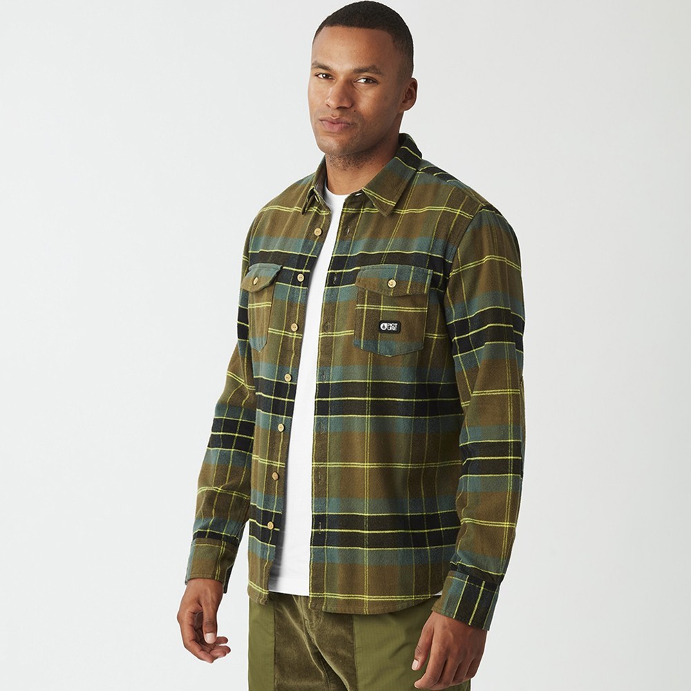 Picture Organic сорочка Hillsboro tobacco L, MTS732M-L