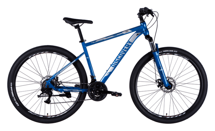 Велосипед ST 29" Discovery TREK DD FR рама-19" синьо-сріблястий 2025, OPS-SP-29-077