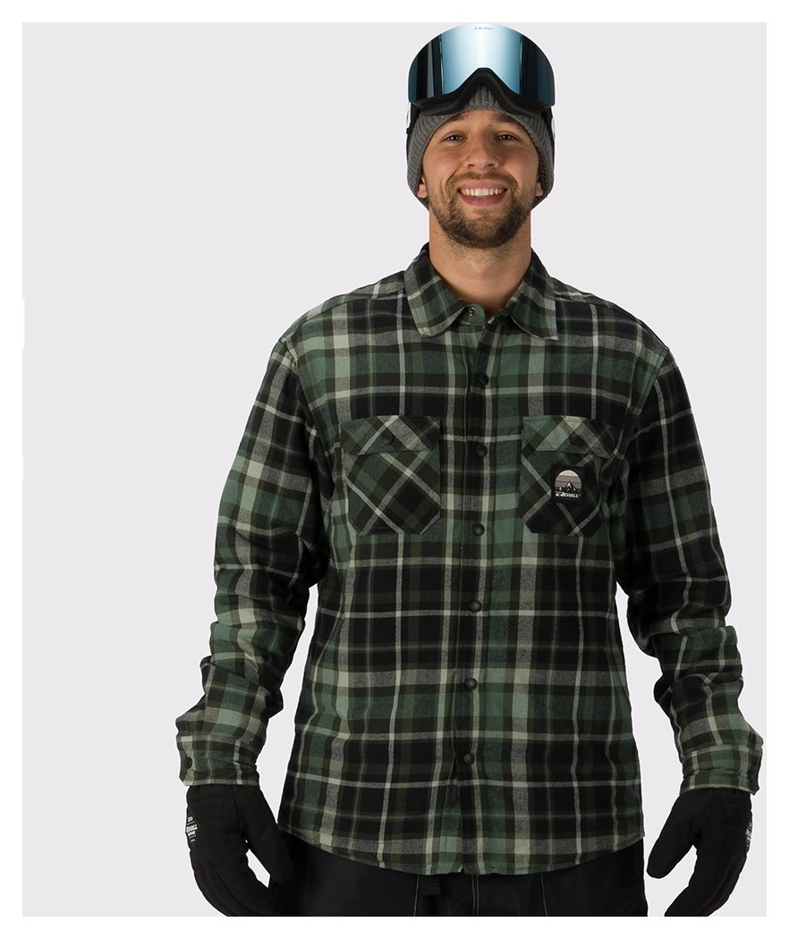 Rehall рубашка Brody 2026 checks moss L, 60747-4084-L