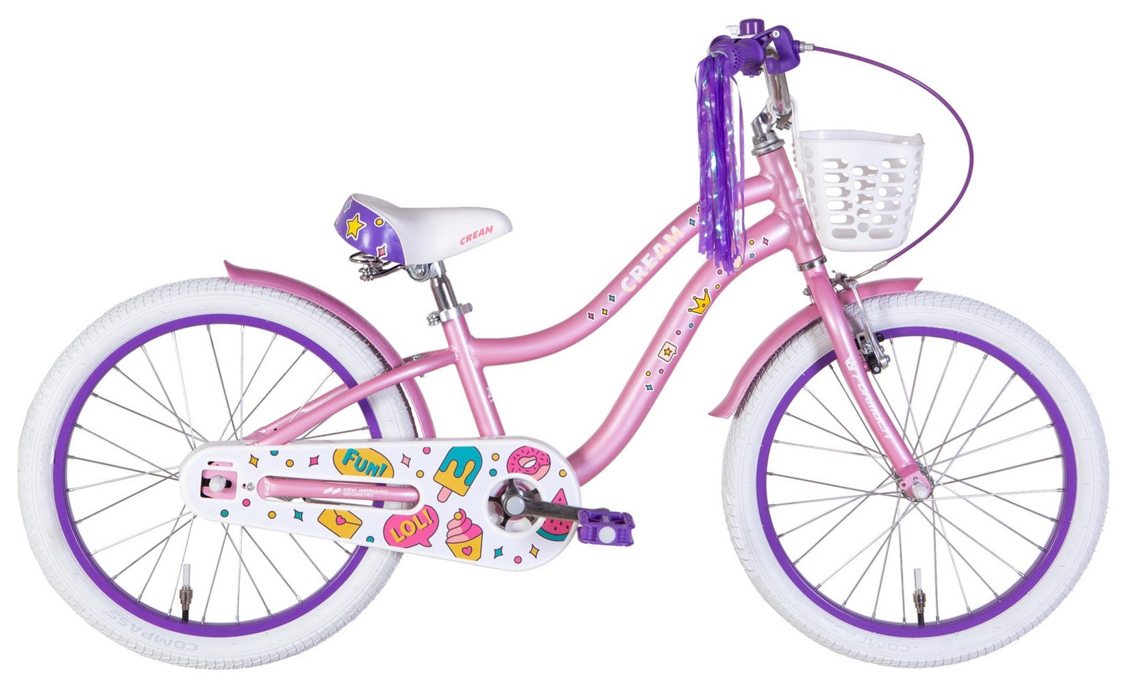 Велосипед AL 20" Formula Kid CREAM BH рама-10" сиреневый 2026, OPS-FRK-20-251